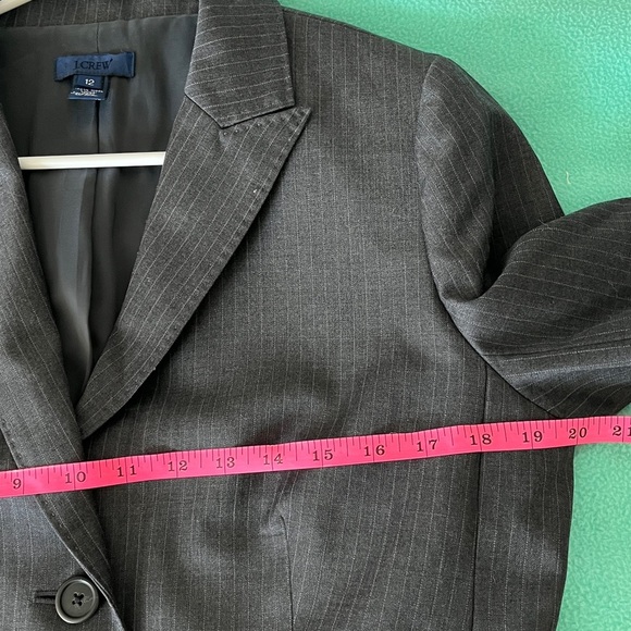 J. Crew Classic Blazer in Gray Striped NWOT Size 12 - Picture 8 of 10